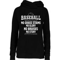 Funny Baseball Fan Baseball Player Womens Funnel Neck Pullover Hood