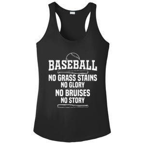 Funny Baseball Fan Baseball Player Ladies PosiCharge Competitor Racerback Tank