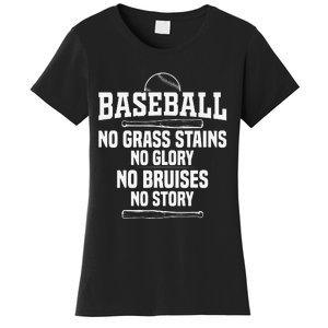 Funny Baseball Fan Baseball Player Women's T-Shirt