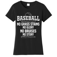 Funny Baseball Fan Baseball Player Women's T-Shirt