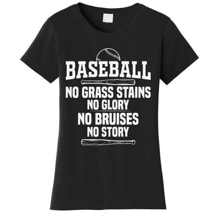 Funny Baseball Fan Baseball Player Women's T-Shirt