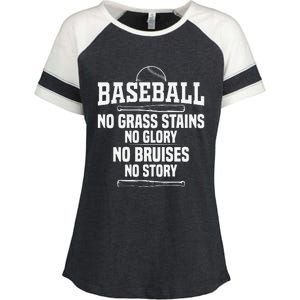 Funny Baseball Fan Baseball Player Enza Ladies Jersey Colorblock Tee