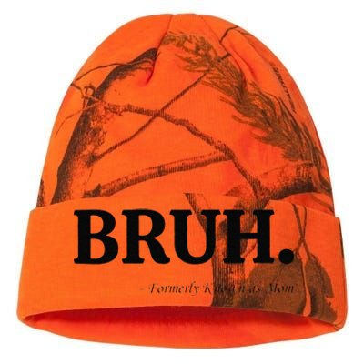 Funny Bruh Formerly Known As Mom Bruh Mom Mom Life Funny Mom Mommy Bruh Gift Kati Licensed 12" Camo Beanie