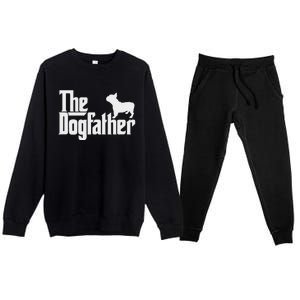 French Bulldog Father Dad The Dogfather Premium Crewneck Sweatsuit Set