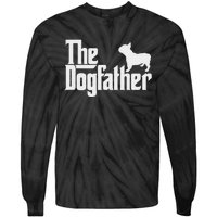 French Bulldog Father Dad The Dogfather Tie-Dye Long Sleeve Shirt