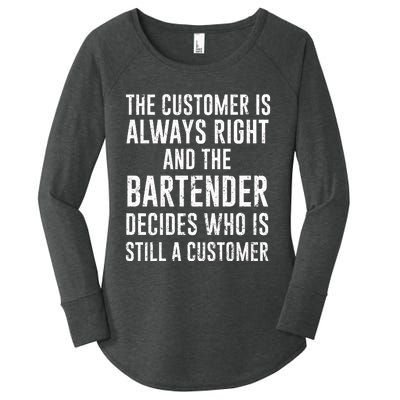 Funny Bartender Women's Perfect Tri Tunic Long Sleeve Shirt