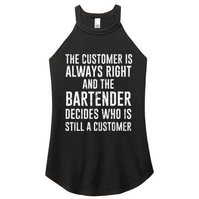 Funny Bartender Women's Perfect Tri Rocker Tank