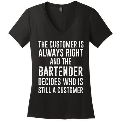 Funny Bartender Women's V-Neck T-Shirt