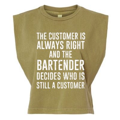 Funny Bartender Garment-Dyed Women's Muscle Tee