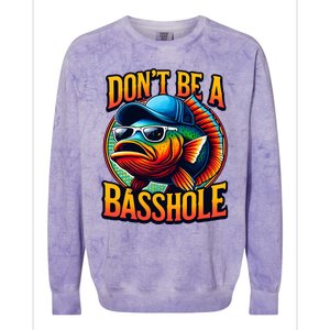 Funny Bass Fish Colorblast Crewneck Sweatshirt