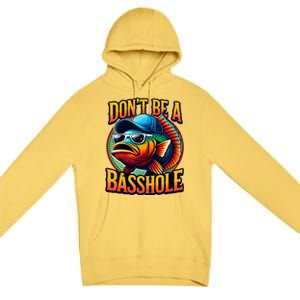 Funny Bass Fish Premium Pullover Hoodie