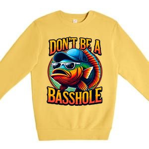 Funny Bass Fish Premium Crewneck Sweatshirt