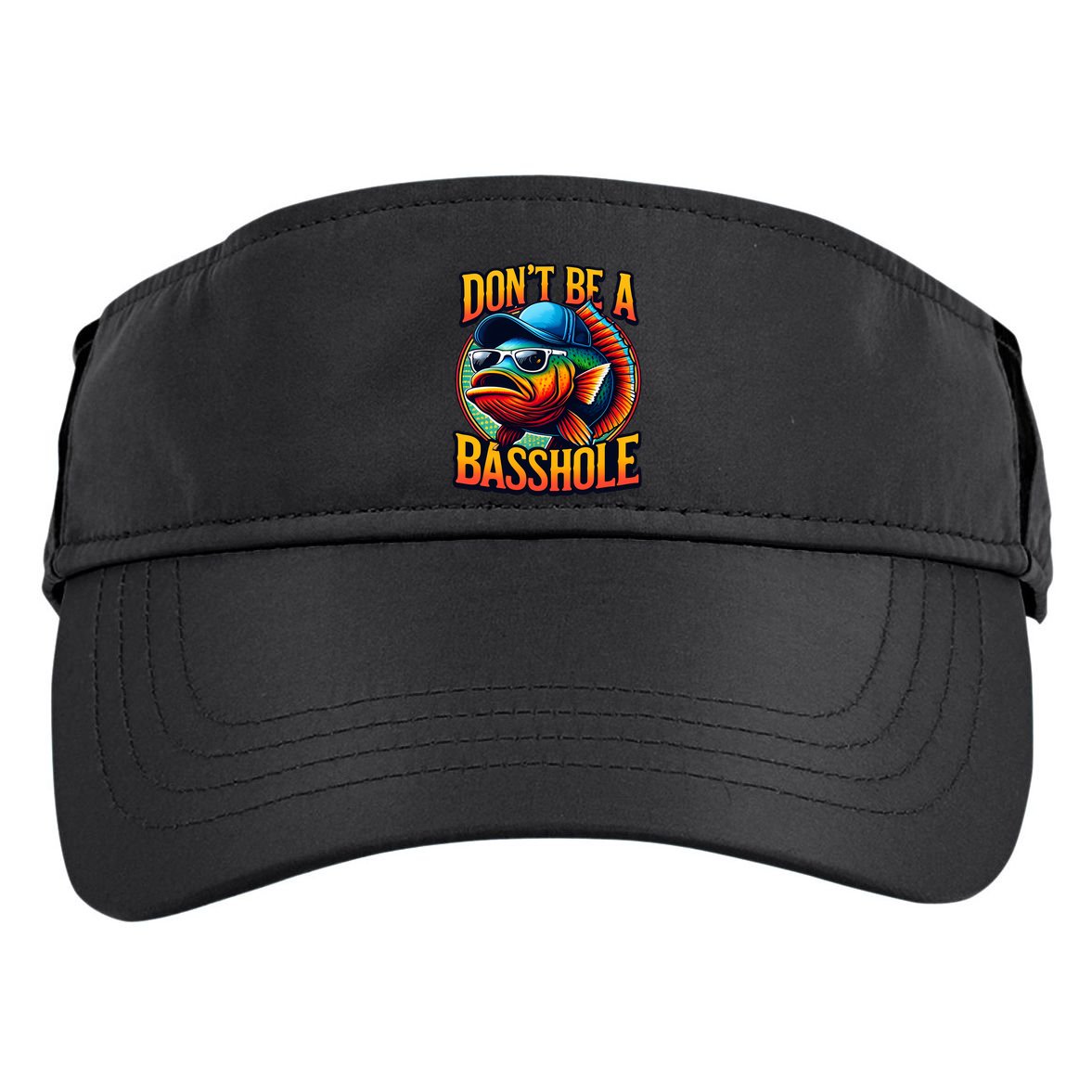 Funny Bass Fish Adult Drive Performance Visor