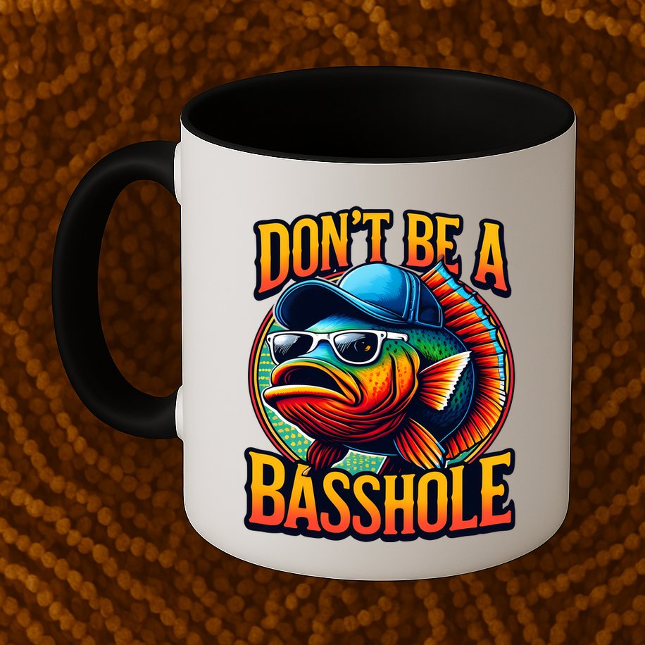 Funny Bass Fish Mug