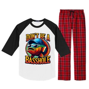 Funny Bass Fish Raglan Sleeve Pajama Set