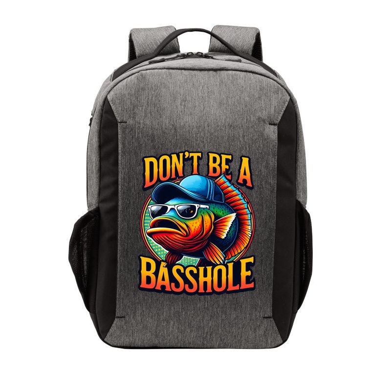 Funny Bass Fish Vector Backpack