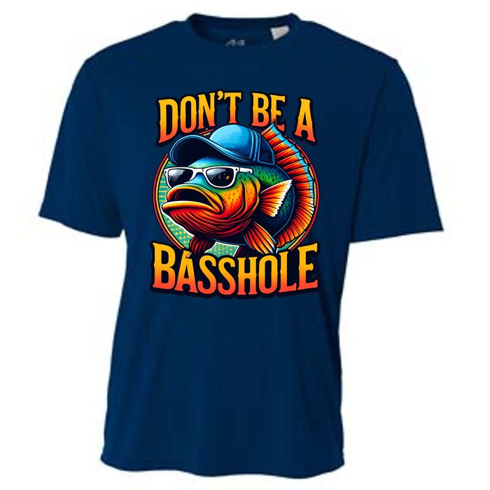 Funny Bass Fish Cooling Performance Crew T-Shirt