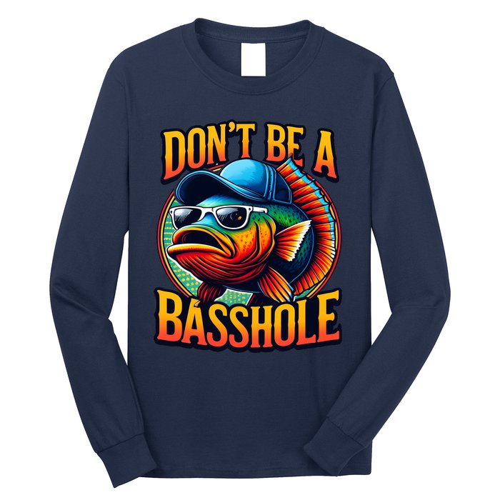 Funny Bass Fish Long Sleeve Shirt