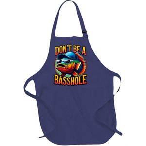 Funny Bass Fish Full-Length Apron With Pockets