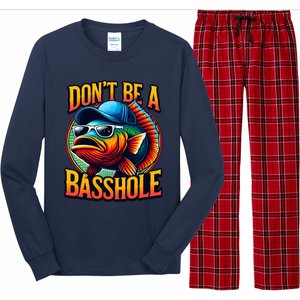 Funny Bass Fish Long Sleeve Pajama Set