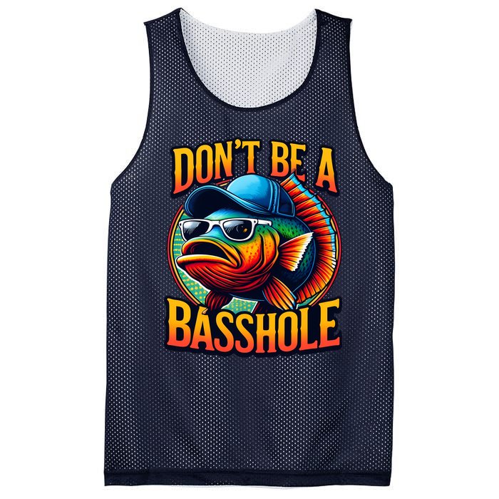 Funny Bass Fish Mesh Reversible Basketball Jersey Tank