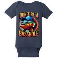 Funny Bass Fish Baby Bodysuit