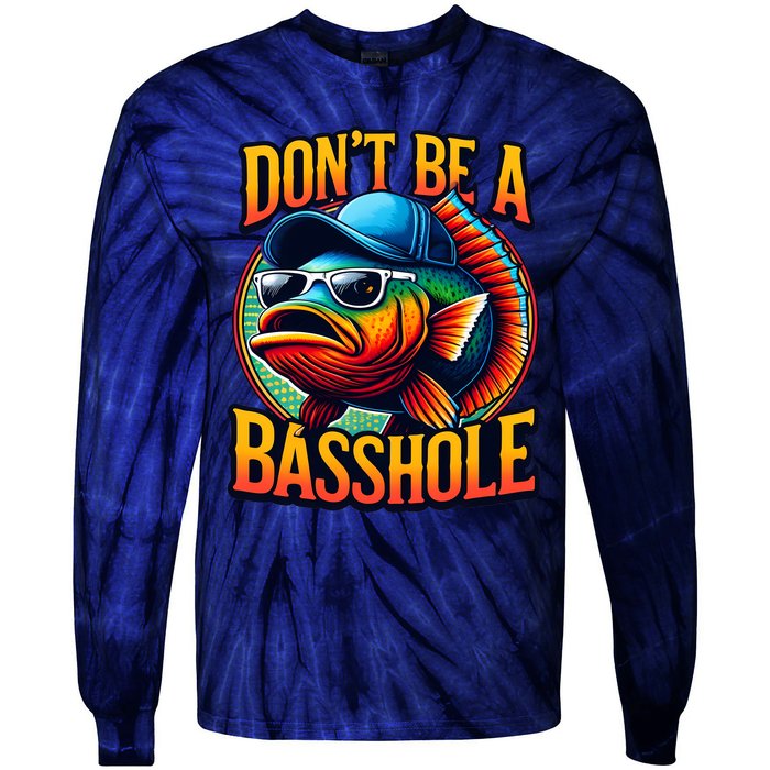 Funny Bass Fish Tie-Dye Long Sleeve Shirt