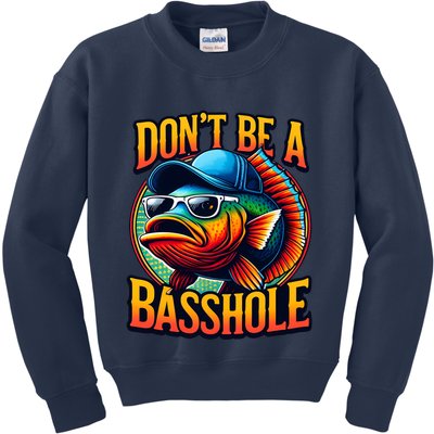 Funny Bass Fish Kids Sweatshirt