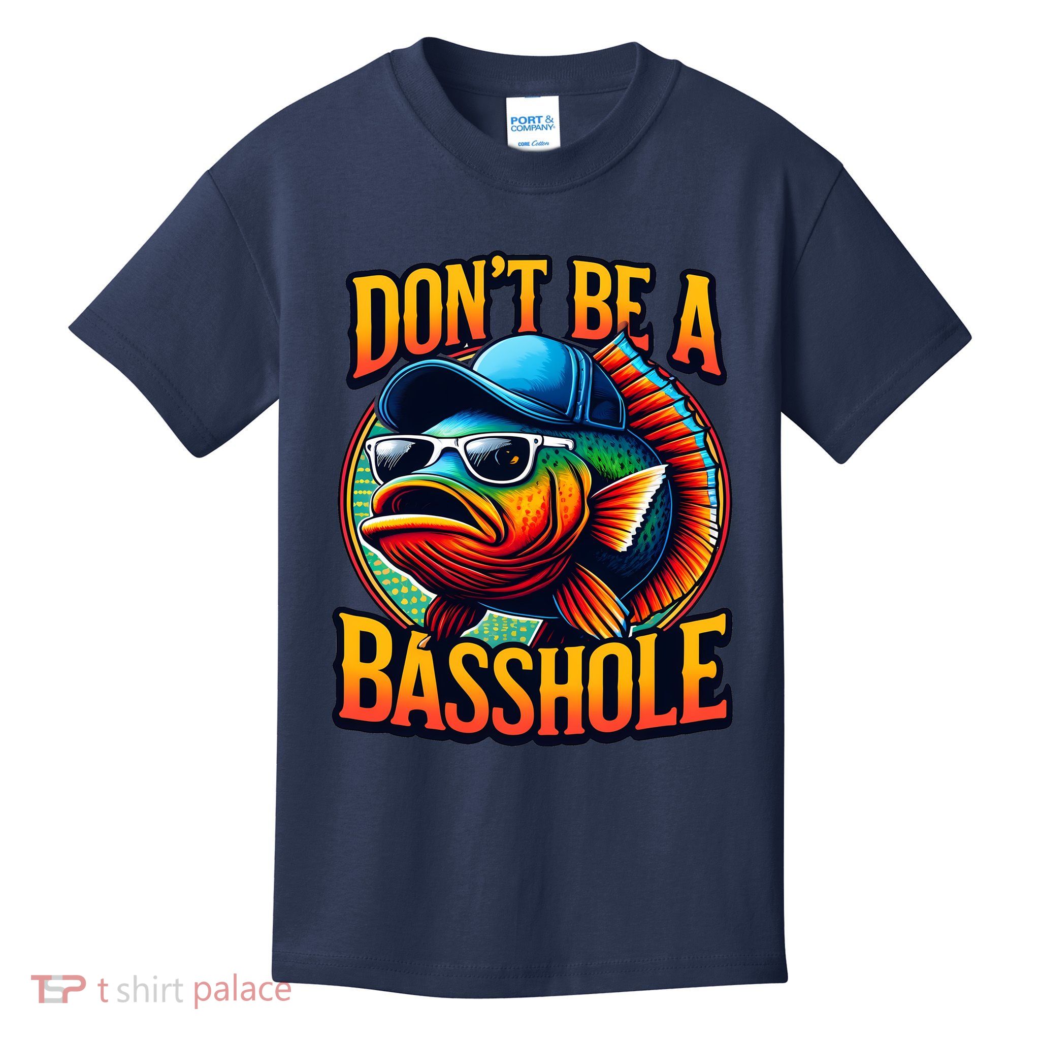 Funny Bass Fish Kids T-Shirt