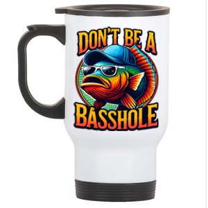 Funny Bass Fish Stainless Steel Travel Mug