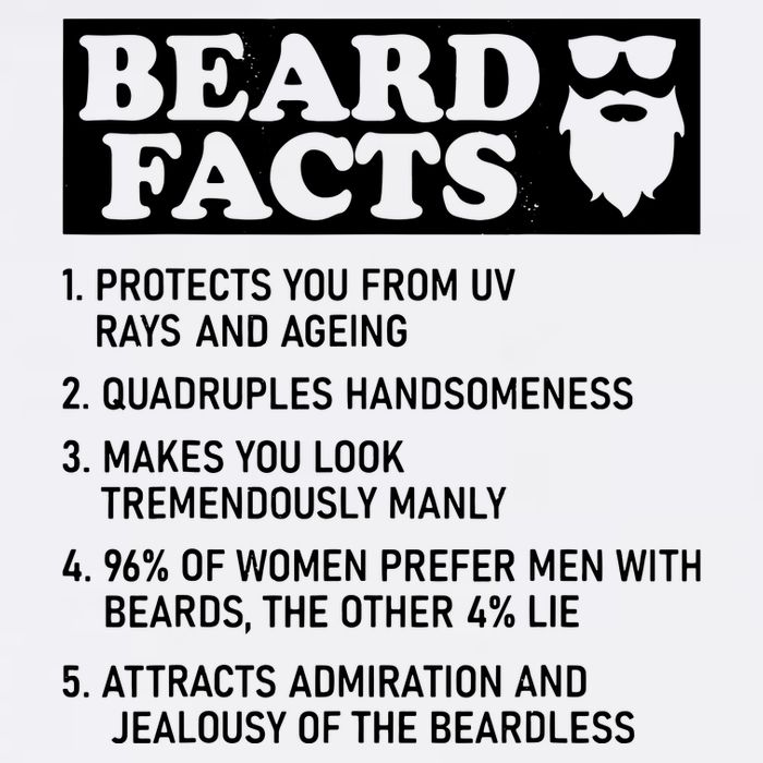 Funny Beard Facts Protects Ageing Makes Manly Bearded Dad Bucket Hat