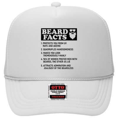 Funny Beard Facts Protects Ageing Makes Manly Bearded Dad Trucker Hat