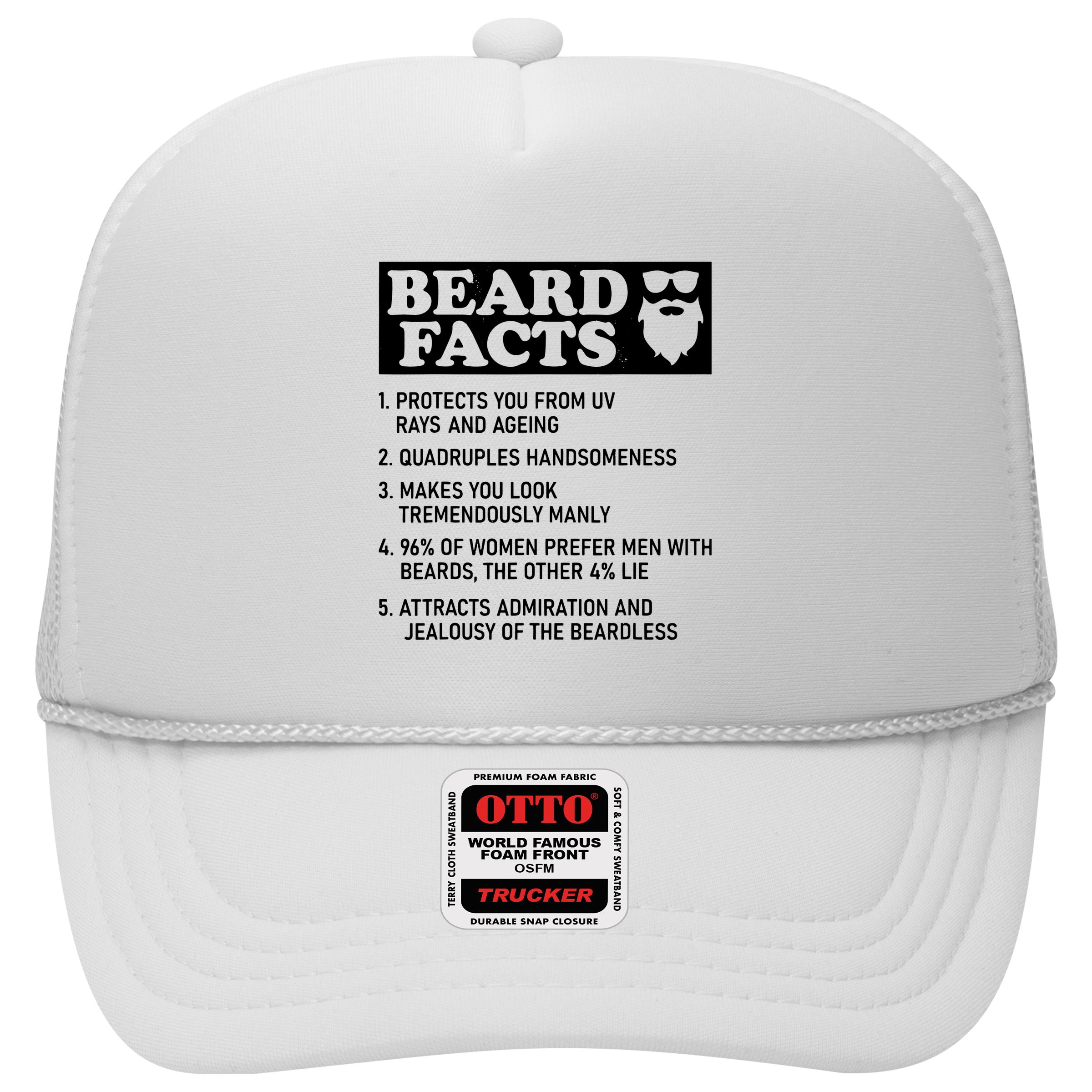 Funny Beard Facts Protects Ageing Makes Manly Bearded Dad Hat
