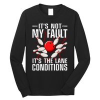 Funny Bowling For Women Bowler Team Bowling Lane Spare Long Sleeve Shirt