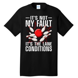 Funny Bowling For Women Bowler Team Bowling Lane Spare Tall T-Shirt