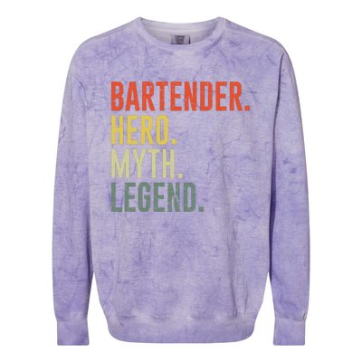 Funny Bartender Colorblast Crewneck Sweatshirt