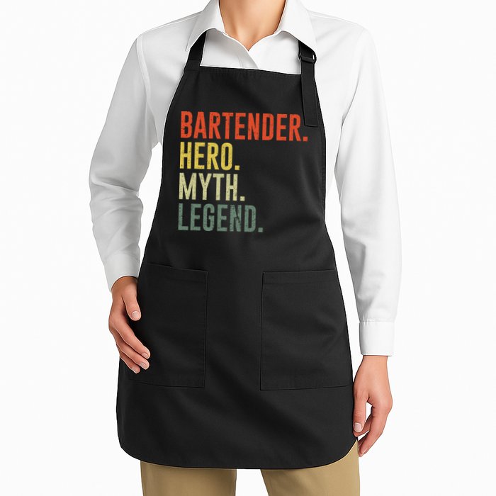 Funny Bartender Full-Length Apron With Pockets