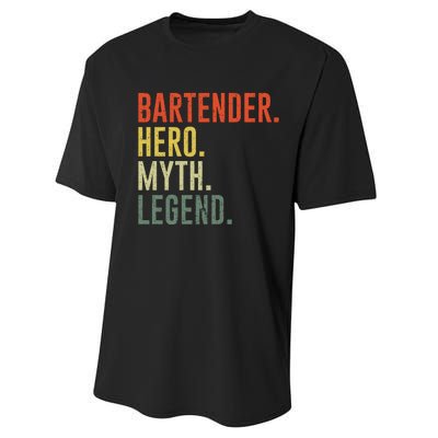 Funny Bartender Performance Sprint T-Shirt