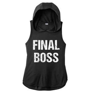 Final Boss Ladies PosiCharge Tri-Blend Wicking Draft Hoodie Tank