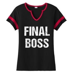 Final Boss Ladies Halftime Notch Neck Tee