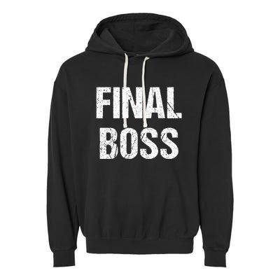 Final Boss Garment-Dyed Fleece Hoodie