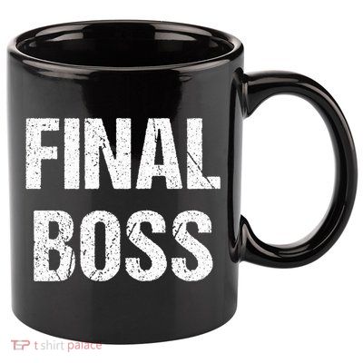 Final Boss 11oz C Handle Ceramic Mug