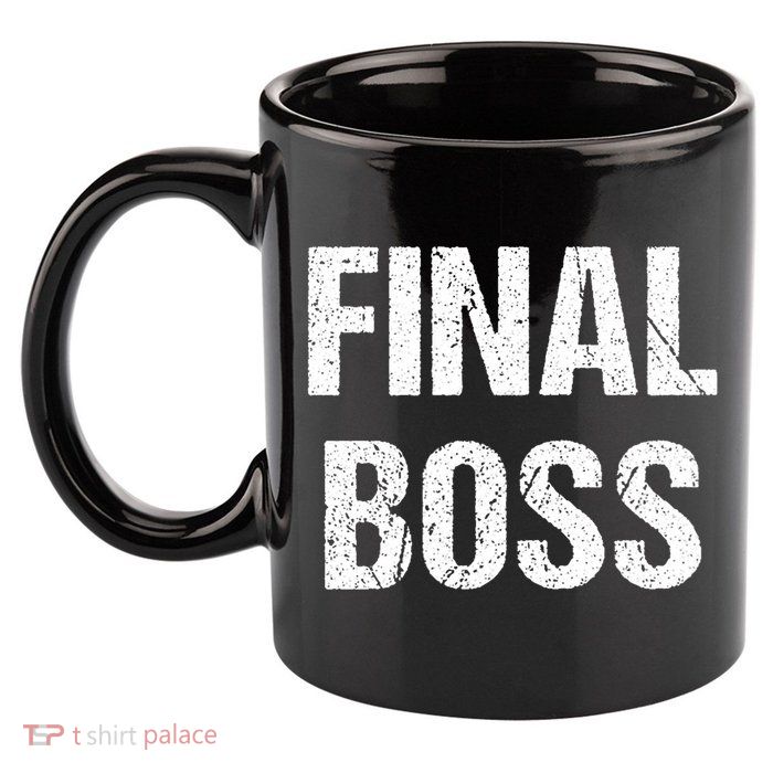 Final Boss 11oz C Handle Ceramic Mug