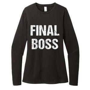 Final Boss Womens CVC Long Sleeve Shirt