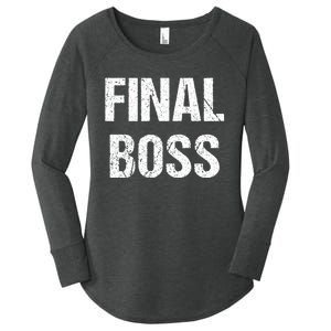 Final Boss Women's Perfect Tri Tunic Long Sleeve Shirt