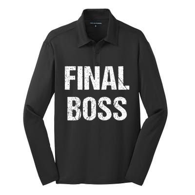 Final Boss Silk Touch Performance Long Sleeve Polo