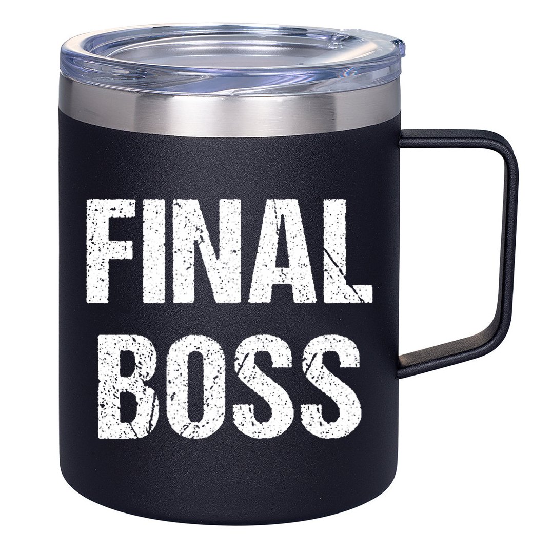 Final Boss 12oz Stainless Steel Coffee Mug
