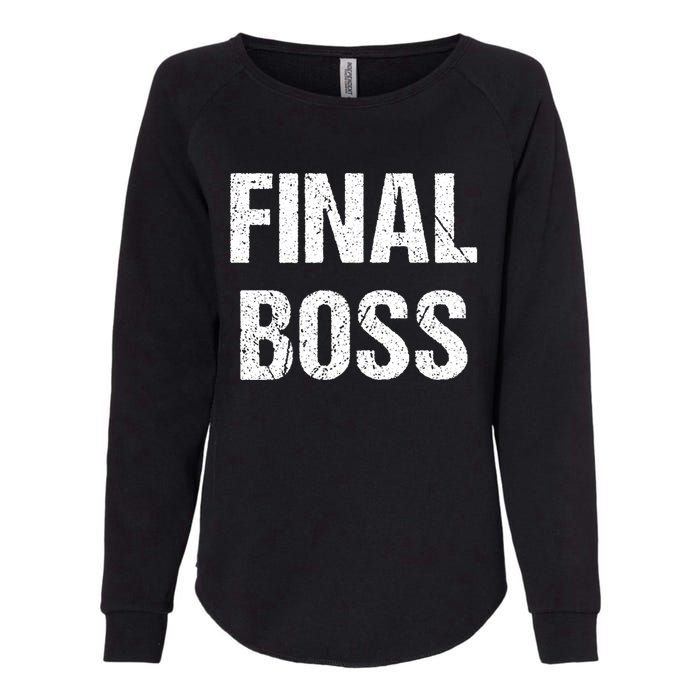 Final Boss Womens California Wash Sweatshirt