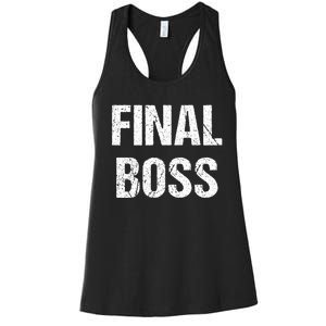 Final Boss Women's Racerback Tank