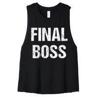 Final Boss Women's Racerback Cropped Tank